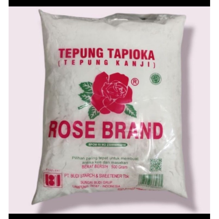 

Tepung Tapioka Rose Brand 500gram / Tepung Tapioka Rose Brand / Tepung Tapioka