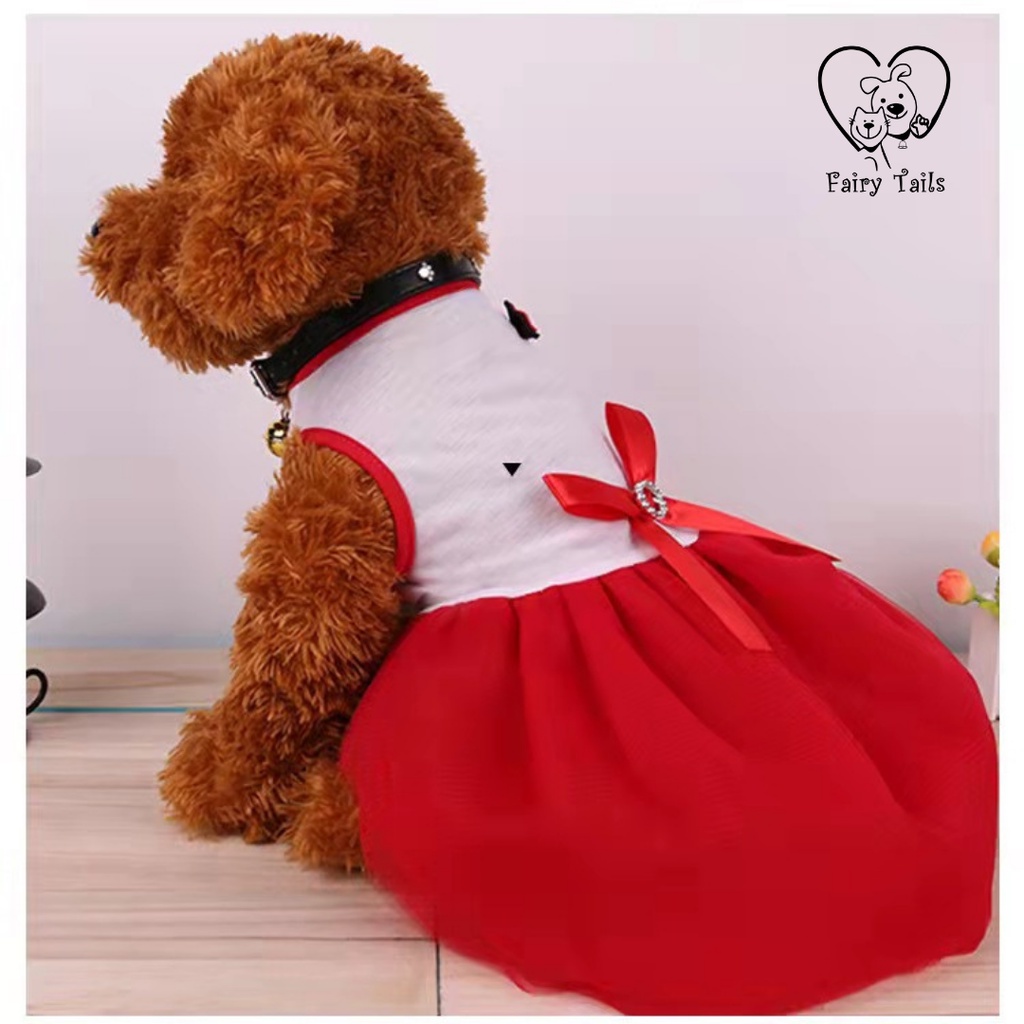 Gaun Pesta Dress Princess Anabul Anjing Kucing / Party Dress Gown for Pet Dog and Cat / Clothes Baju Pakaian Anjing Kucing