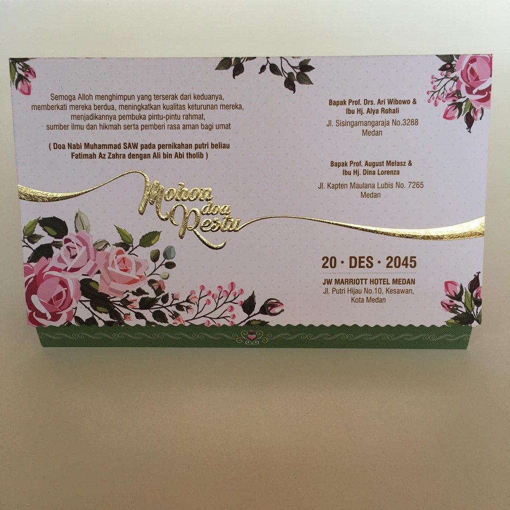 Blangko Undangan Pernikahan Java Signature 26 Shopee Indonesia