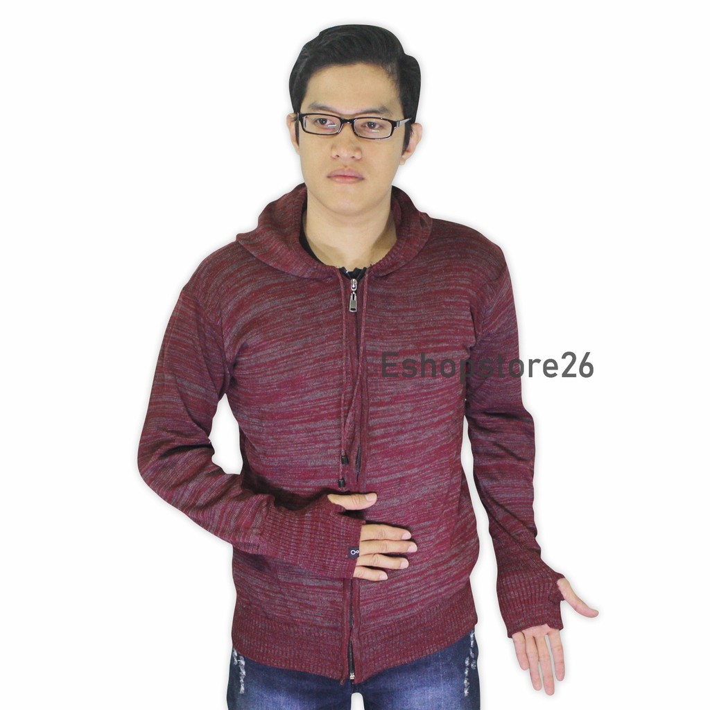 Sweater rajut Greenlight twotone - jaket rajut pria Twotone merah