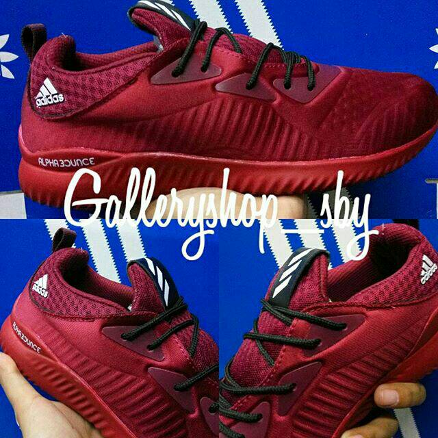 Sepatu Adidas Alphabounce Grade Original Premium Fullmaron Sneakers Kets Olahraga Pria Wanita