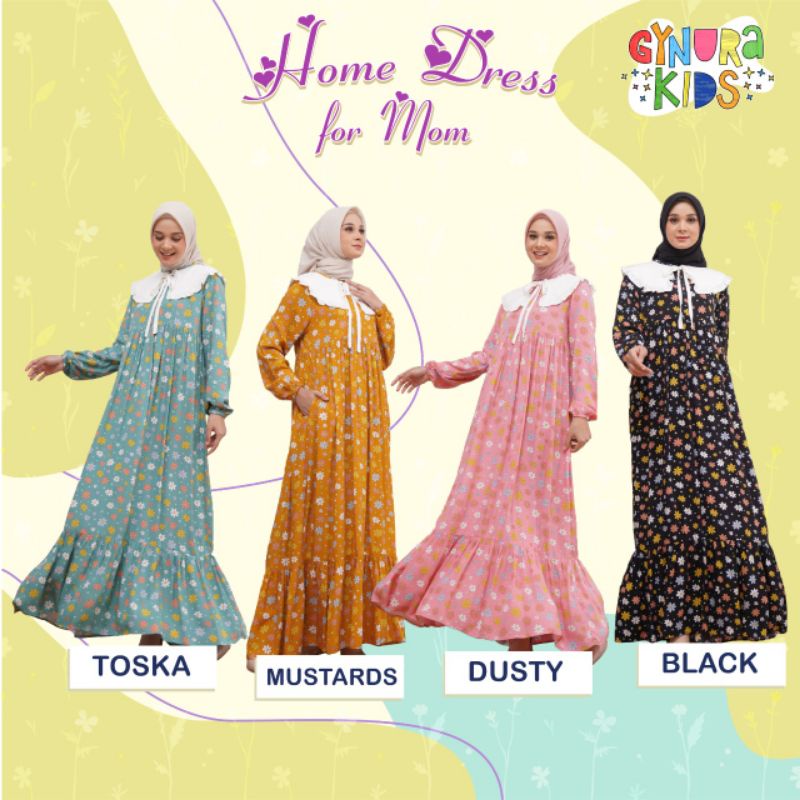 GYNURA KIDS HOME DRESS DEWASA BAHAN RAYON / HOMEDRESS GYNURA KIDS HDD 03