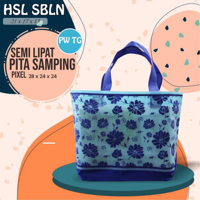 

( Murah Berkualitas ) Goodie bag spunbond kecil ukuran 21(T)x17(P)x13(L) motif bunga