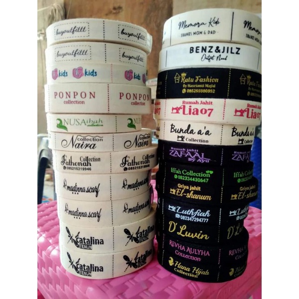 ( MINI ROL)LABEL BAJU/LABEL HIJAB