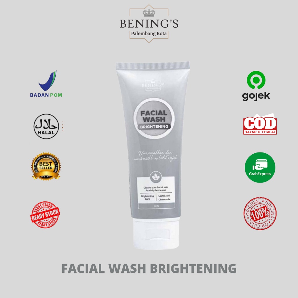 BENINGS SKINCARE by DR.OKY PRATAMA / PAKET BRIGHTENING/FREE MINI GOLD/MARCHANDISE BENING'S-FACIAL WASH