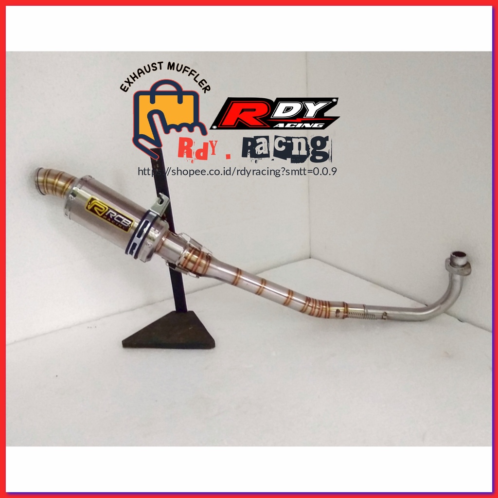 Knalpot RCB Supra X 125 Revo fit absolute Jupiter Vega