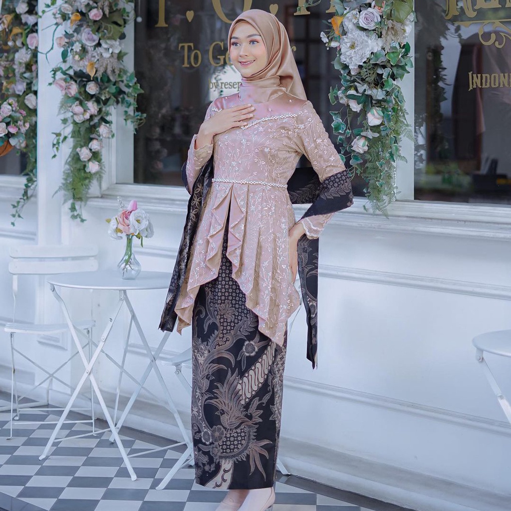 Baju Kondangan Wanita Kebaya Wisuda Kebaya Lamaran Batik Wanita Set Kebaya Brukat FARA Batik Outfit Wanita Kekinian