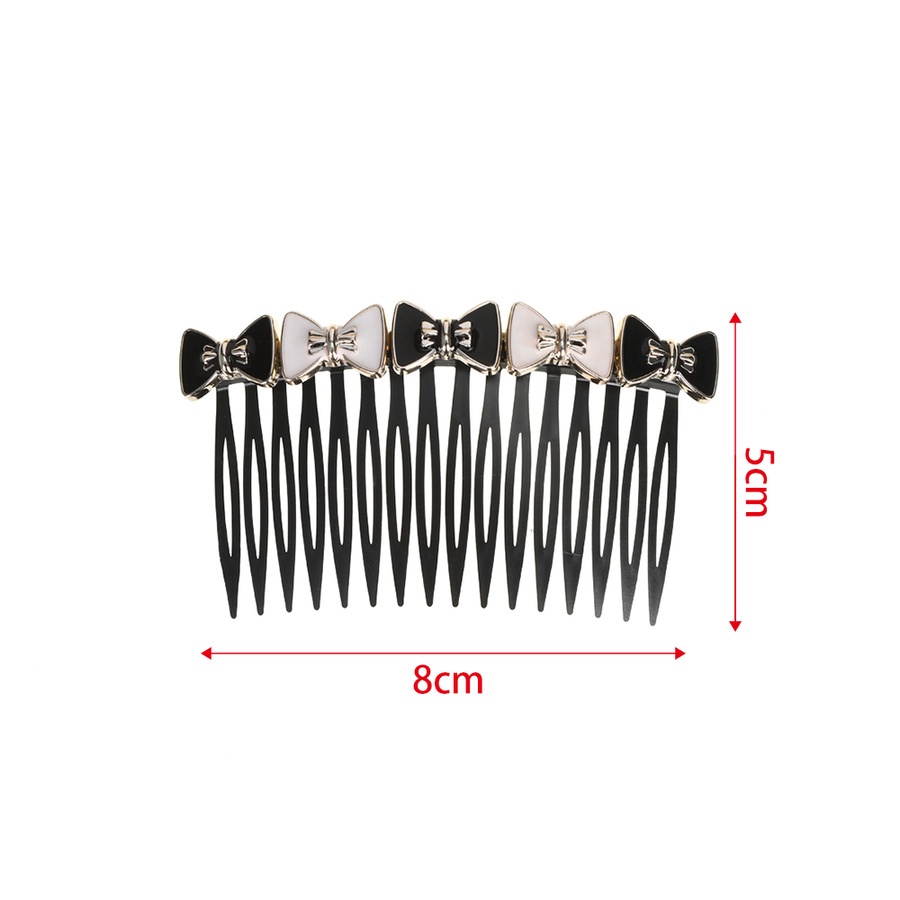 Sisir Jepit Rambut Desain Bunga Aksen Kristal Mutiara Ukuran 8cm Anti Slip Untuk Wanita