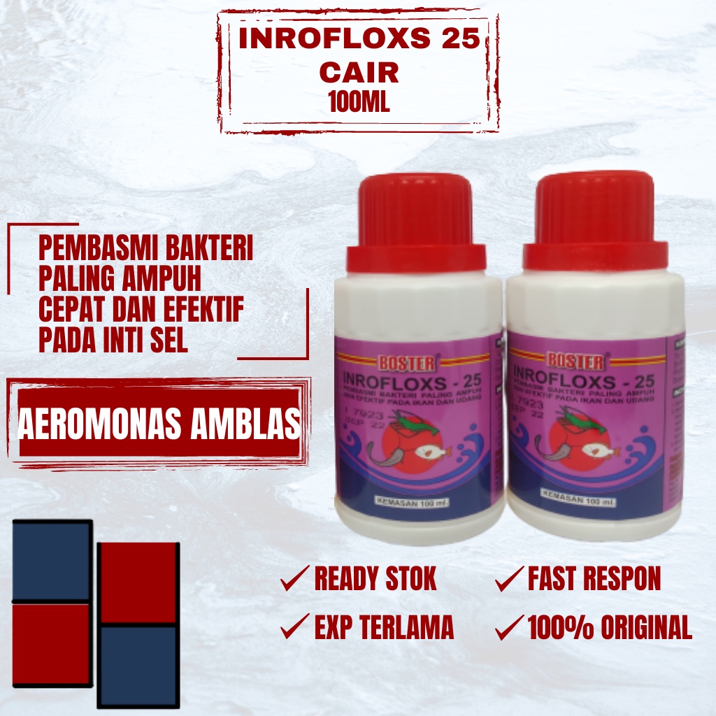 BOSTER INROFLOXS INROFLOXS INROFLOK 25 BOTOL 100 ML