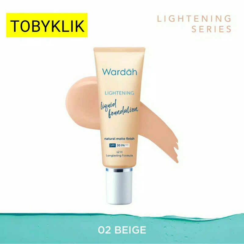 Wardah Lightening Liquid Foundation shade 1-4 25 ml