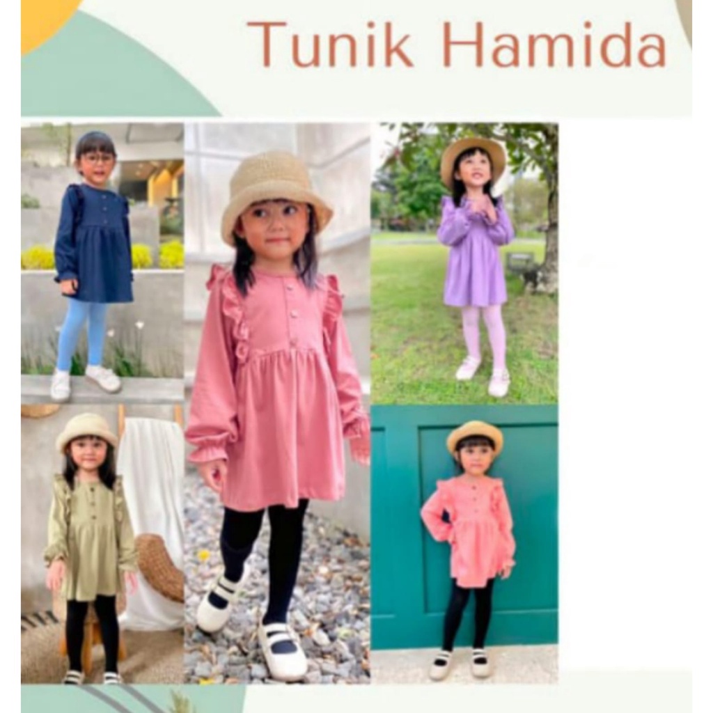 BEFAST - ZTL OOTD Dress Anak HANNY / dress anak hamida / Pakaian Anak Perempuan / Dress Crincle Anak-Anak / Atasan Lengan Panjang / Fashion Anak Kekinian 2022 / Dress Polos Casual Anak / Terbaru 2022 / Outfit Korean Style Anak Perempuan