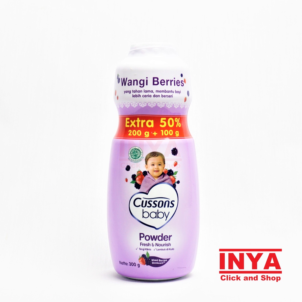 CUSSONS BABY POWDER FRESH AND NOURISH MIXED BERRIES 200gr - Bedak Bayi