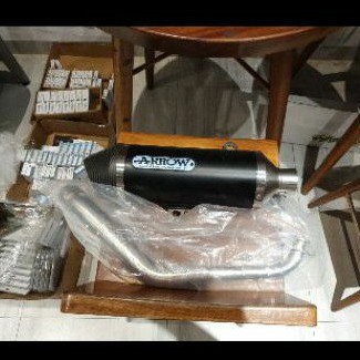 Knalpot Arrow Exhaust Urban Black All New Nmax 2020 Full System Original Italy