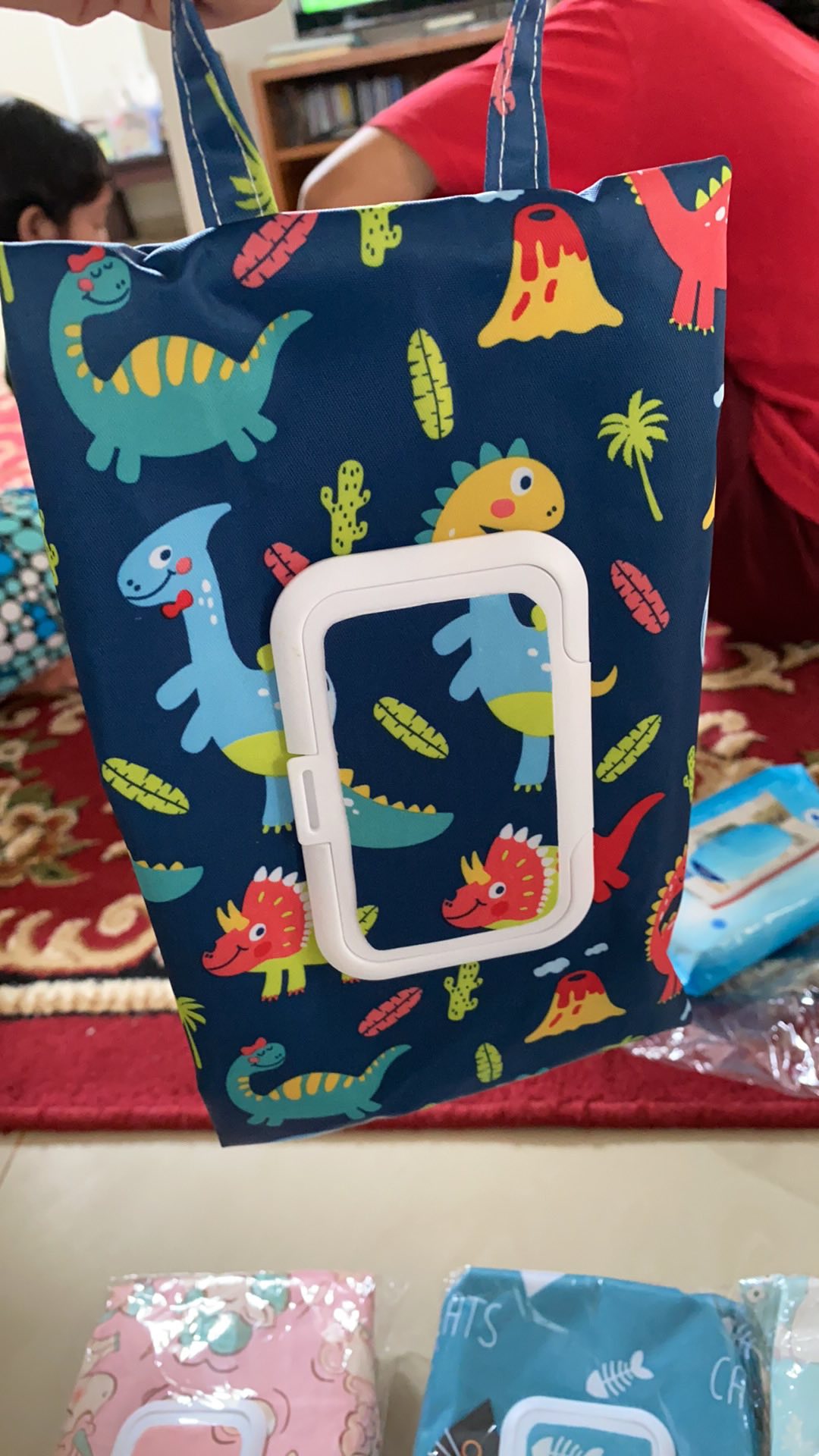 Pouch Tissue Kekinian 2 In 1 - Cute Dino