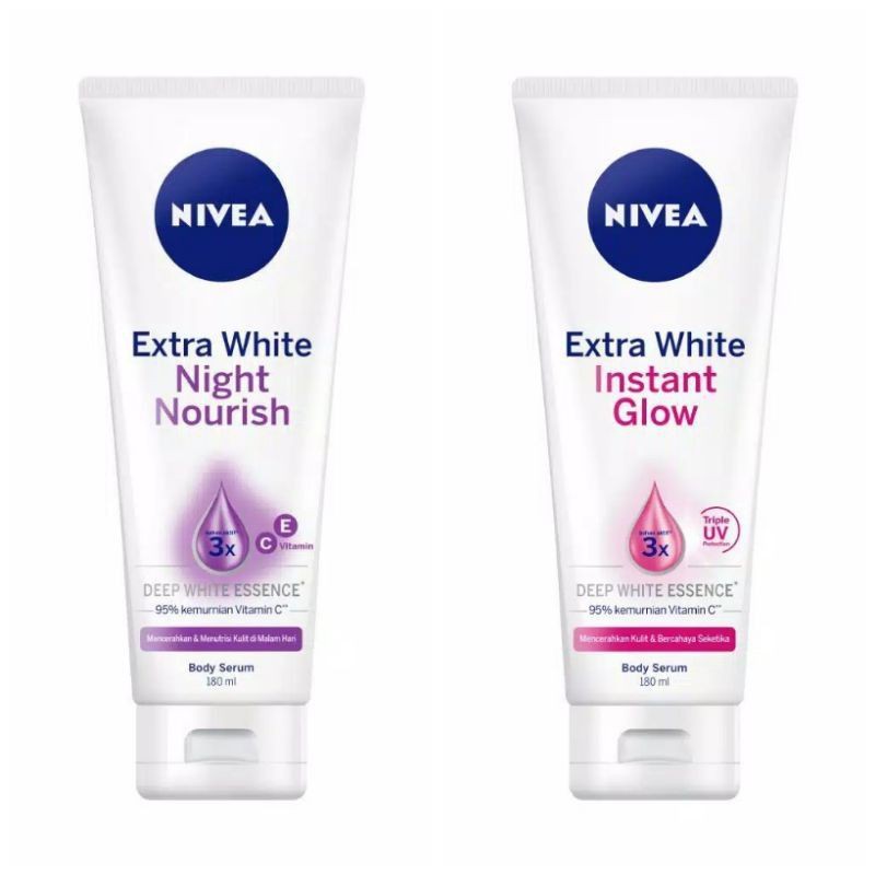 PAKET NIVEA Serum Siang & Malam Whitening 180ml
