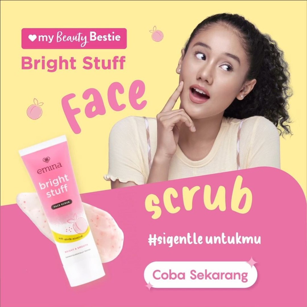 EMINA BRIGHT STUFF FACE SCRUB 50ml