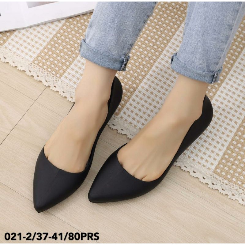 Sepatu Wedges Import Lancip 021 BRSL