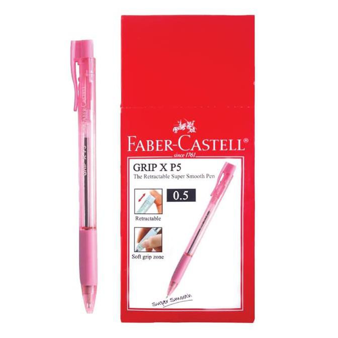 

Faber-Castell Ballpoint Grip XP Hot Pink - Box isi 10 pcs TERBARU