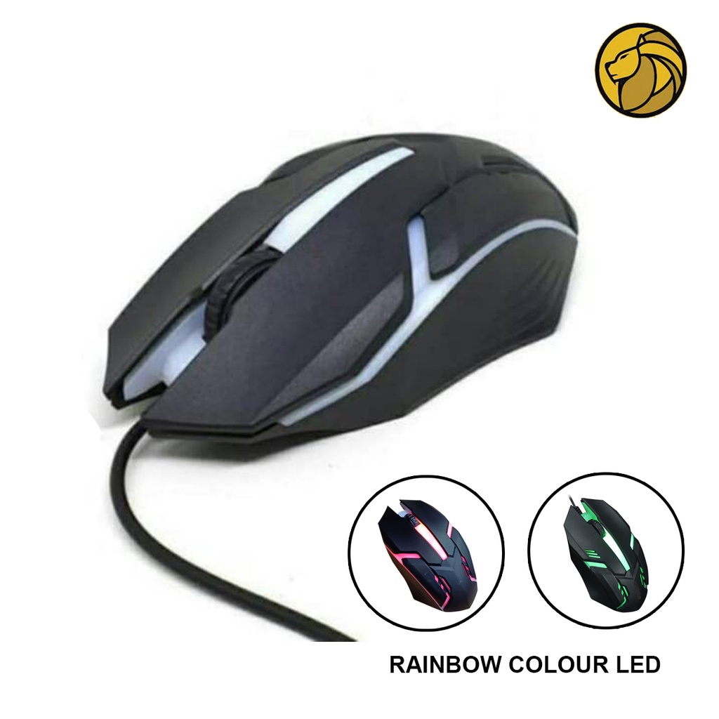 Wired Mouse USB Model Gaming 1200 DPI Mouse Kabel