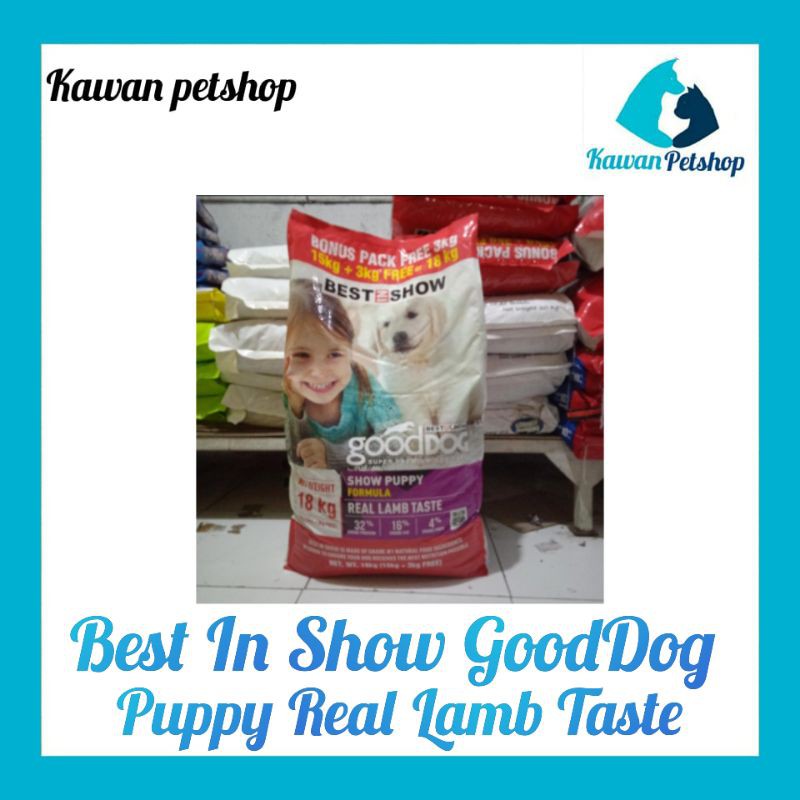 Dog Food Best In Show GoodDog Puppy Lamb 18 Kg- Makanan Anjing Best in show Puppy Lamb