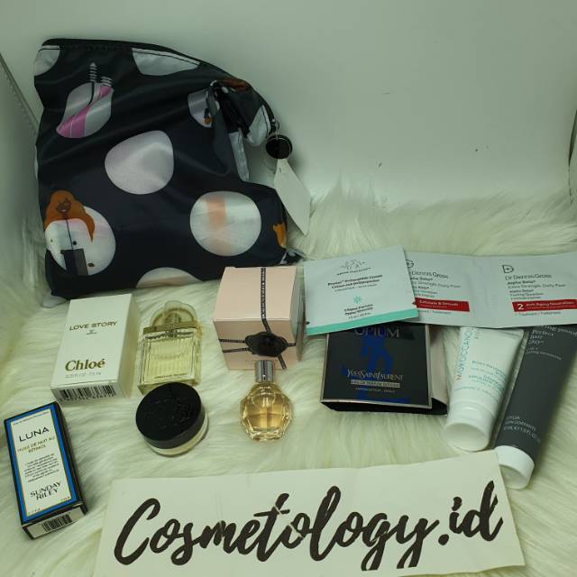 Sephora bags chloe love story flowerbomb sunday riley