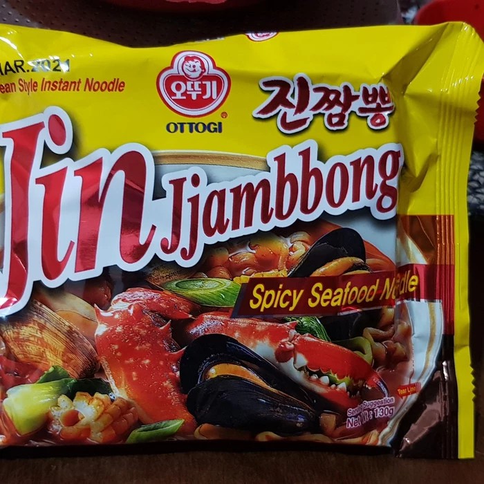 

Ottogi Jin Jjambbong Ramen spicy seafood noodle