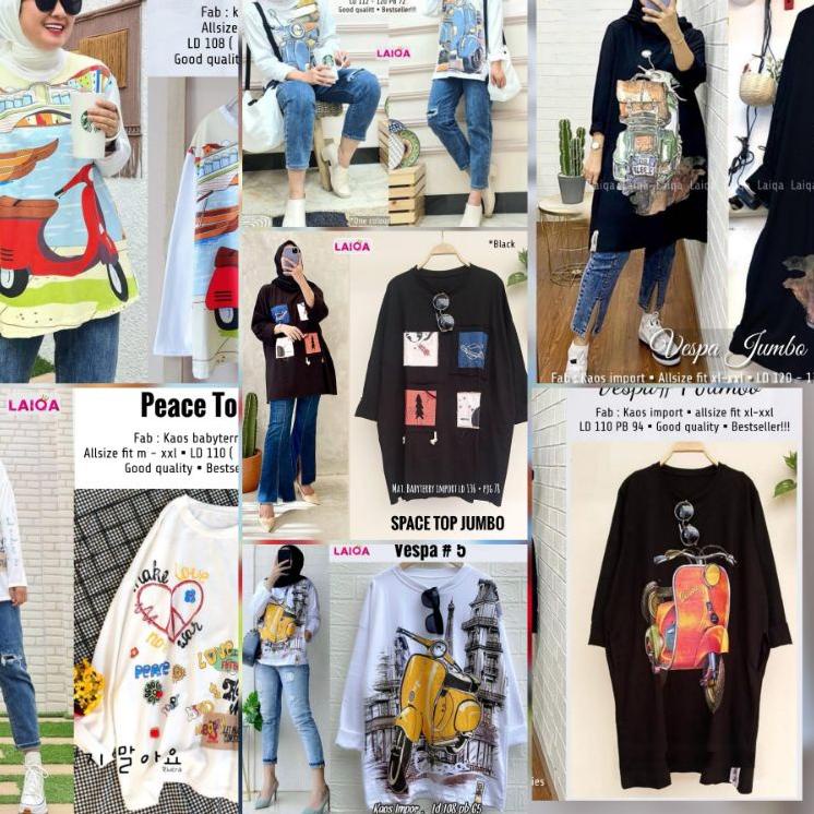 RWA.26Au22ˢ– KAOS IMPORT SABLON VESPA SILENCE HEY SCOOTER SCOOPY part 1 JUMBO LD 110 120 up to XXL -