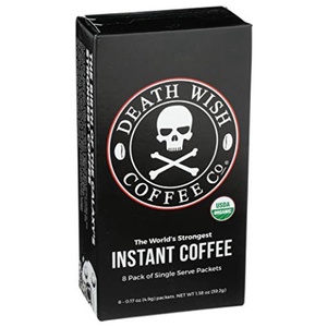 

Death Wish Coffee Co.Instant Coffee, Single Serve Packets(Pack Of 8)