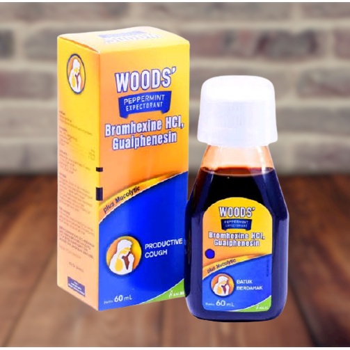 

Woods Peppermint Obat Batuk Berdahak Isi 60ml Original