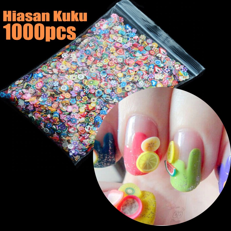 PROMO GRATIS ONGKIR Hiasan Kuku Nail Art Tips Filler Slime Fruit 1000pcs - Stiker Seni Kuku - Seni Kuku buah 1000pcs - Stiker Kuku Palsu, Stiker Seni Hias Kuku Palsu, Tempelan Kuku Palsu, Anti Air dan Alat Makeup Yang Dapat Dilepas - Kuku Palsu Murah