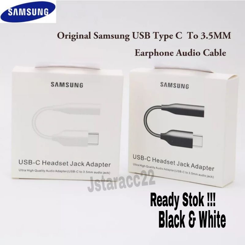 OTG USB AUDIO CONVENTER ORIGINAL SAMSUNG GALAXY A53 5G TYPE C TO JACK 3.5MM SAMBUNGAN HEADSET ORI
