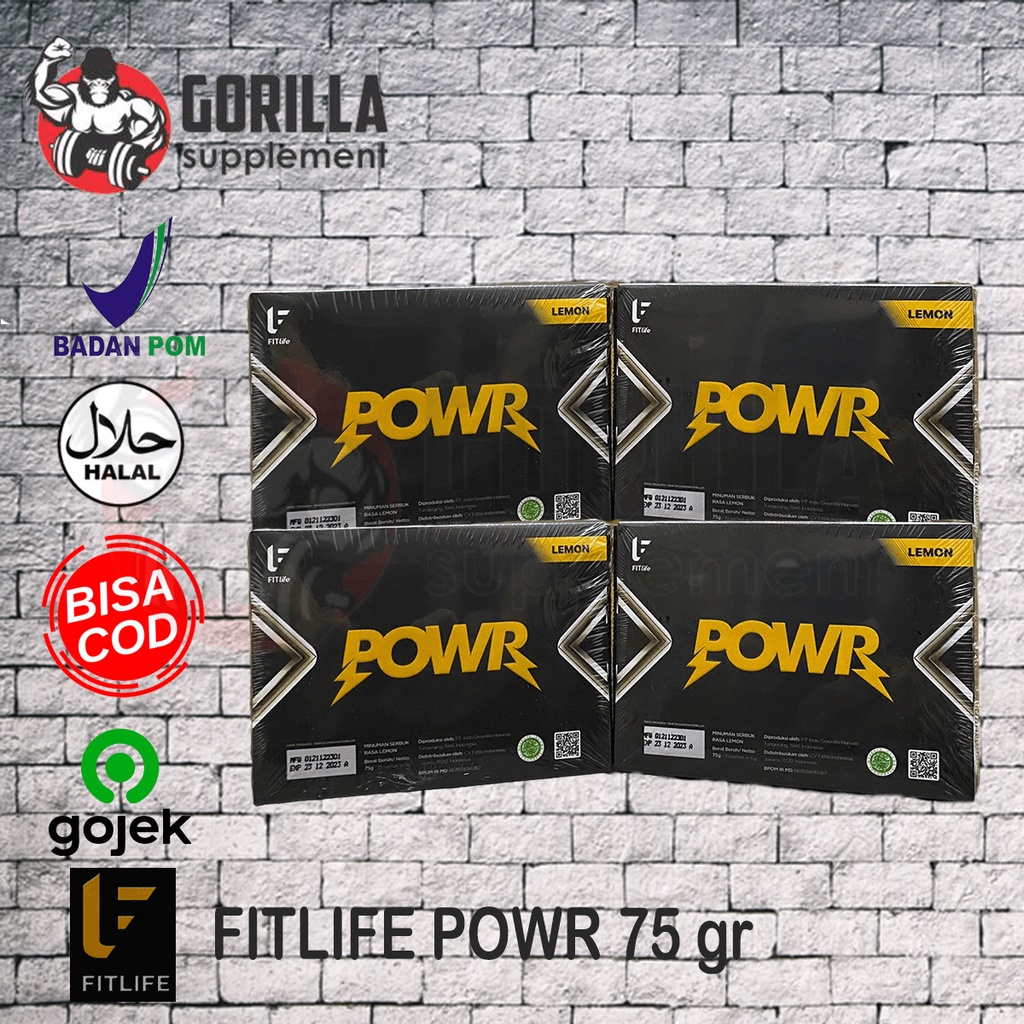 FITLIFE POWR Preworkout By Fit life Fitlife Power BPOM HALAL