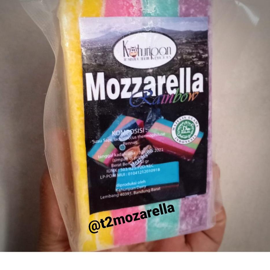 

Promo o0 keju mozarella rainbow kemasan 210gr 8P WBQ