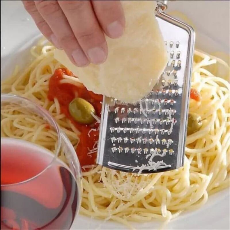 Parutan Keju Stainless Steel Anti Karat Alat Pemarut Peeler Grater Stainless Parutan Keju Coklat Kentang Wortel bahan Dapur Serbaguna