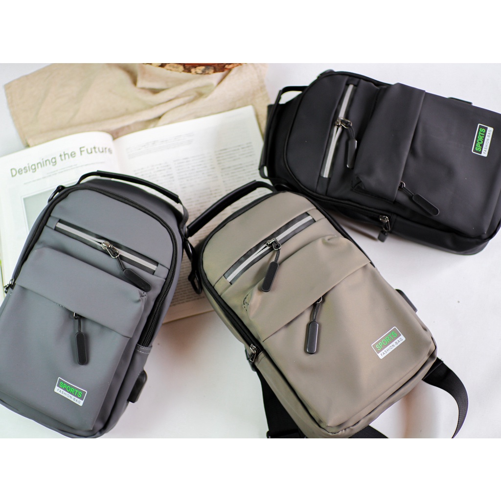 [Waterproof] Tas Selempang/ Ransel Mini Pria Import Multifungsi 20-5