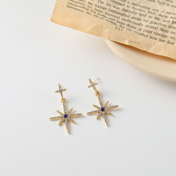 anting bintang s925 diamond star earrings jan259 (1H2)