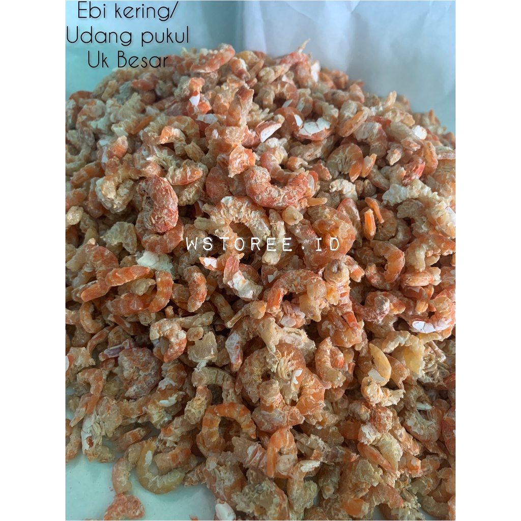 

Hebi kering/udang pukul Uk Besar Merah 1 KG