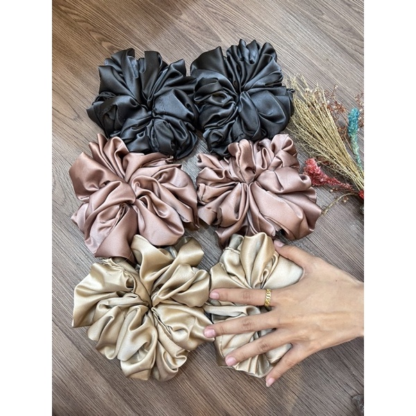 Scrunchie premium Jumbo // scrunchie murah tebal // scrunchie tiktok