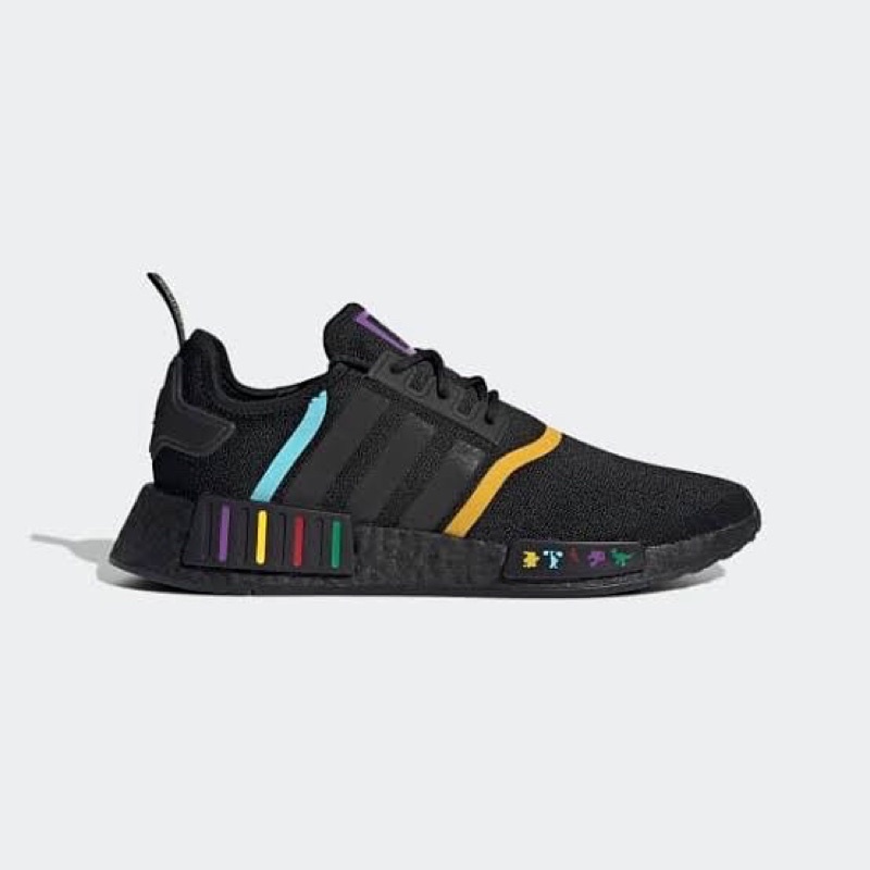 Adidas NMD_R1 Shoes Black Multicolor Original