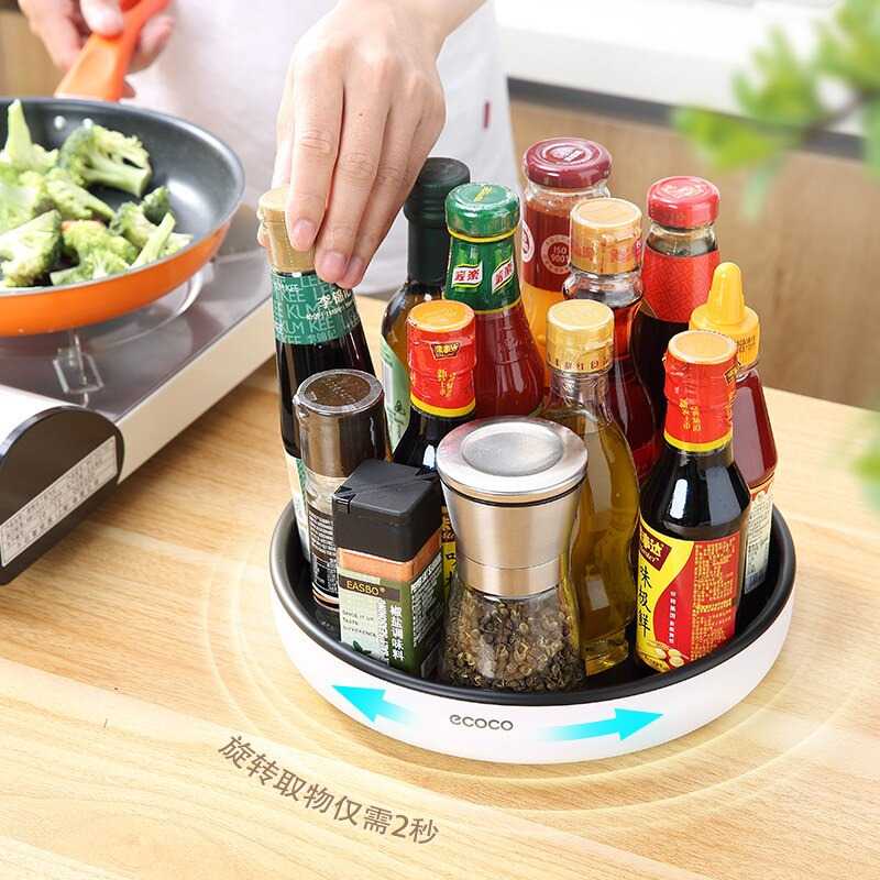 TG-DA Ecoco Rak Botol Tempat Bumbu Dapur Model Putar - E202