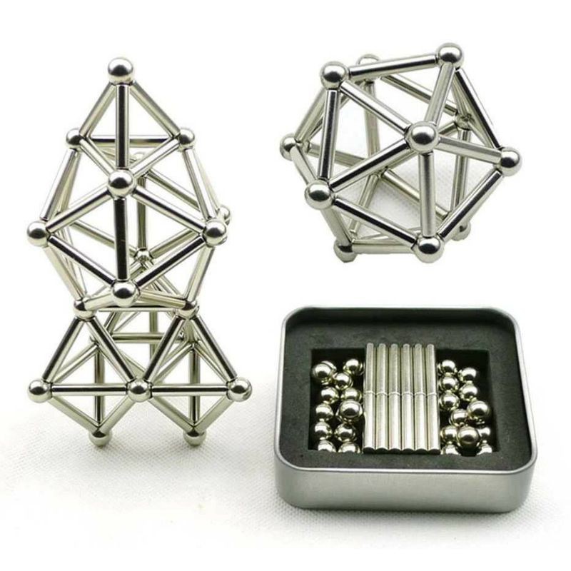 ZY Mainan Edukasi  Magnetik Steel Metalic Stick and Bucky Balls