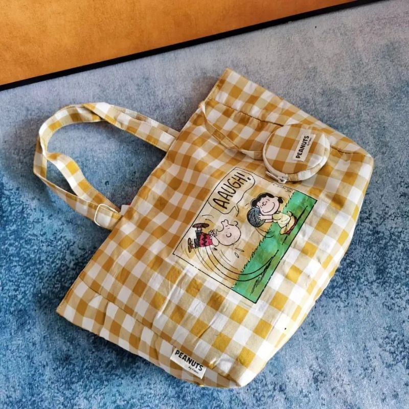 ZRA KIDS / CHECK PRINT TOTE BAG