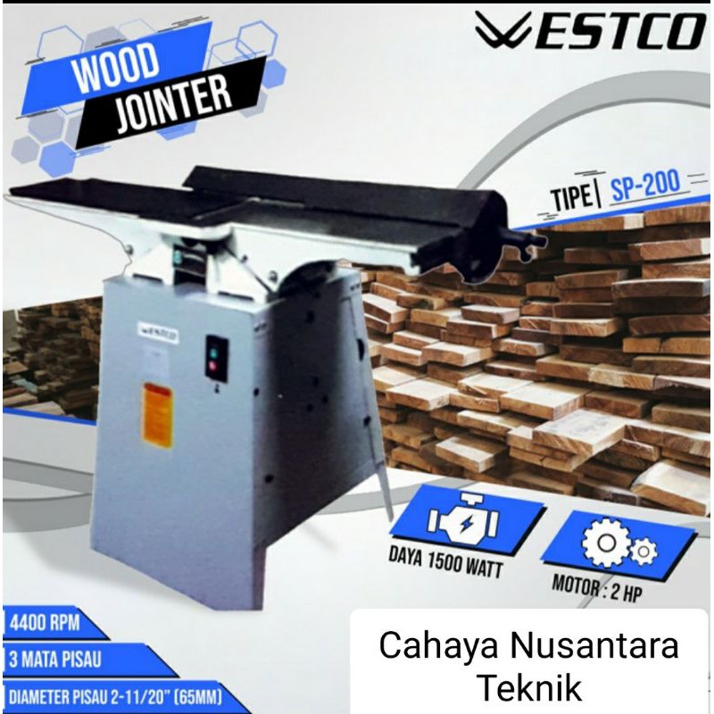 Mesin Meja Serut Kayu Wood Jointer Westco 8 Inch SP200 / SP 200 Westco