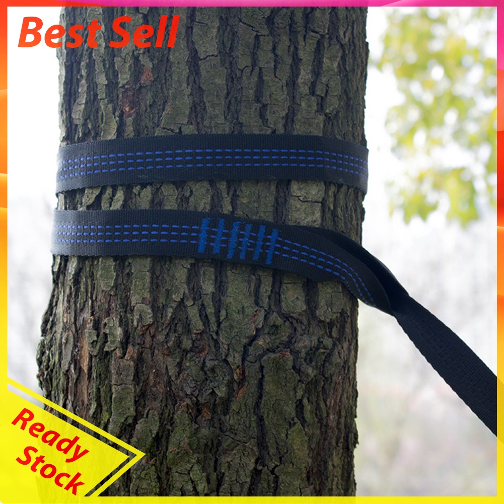 2pcs Reinforced Polyester Hammock Straps Kit Outdoor Hammocks Hanging Rope