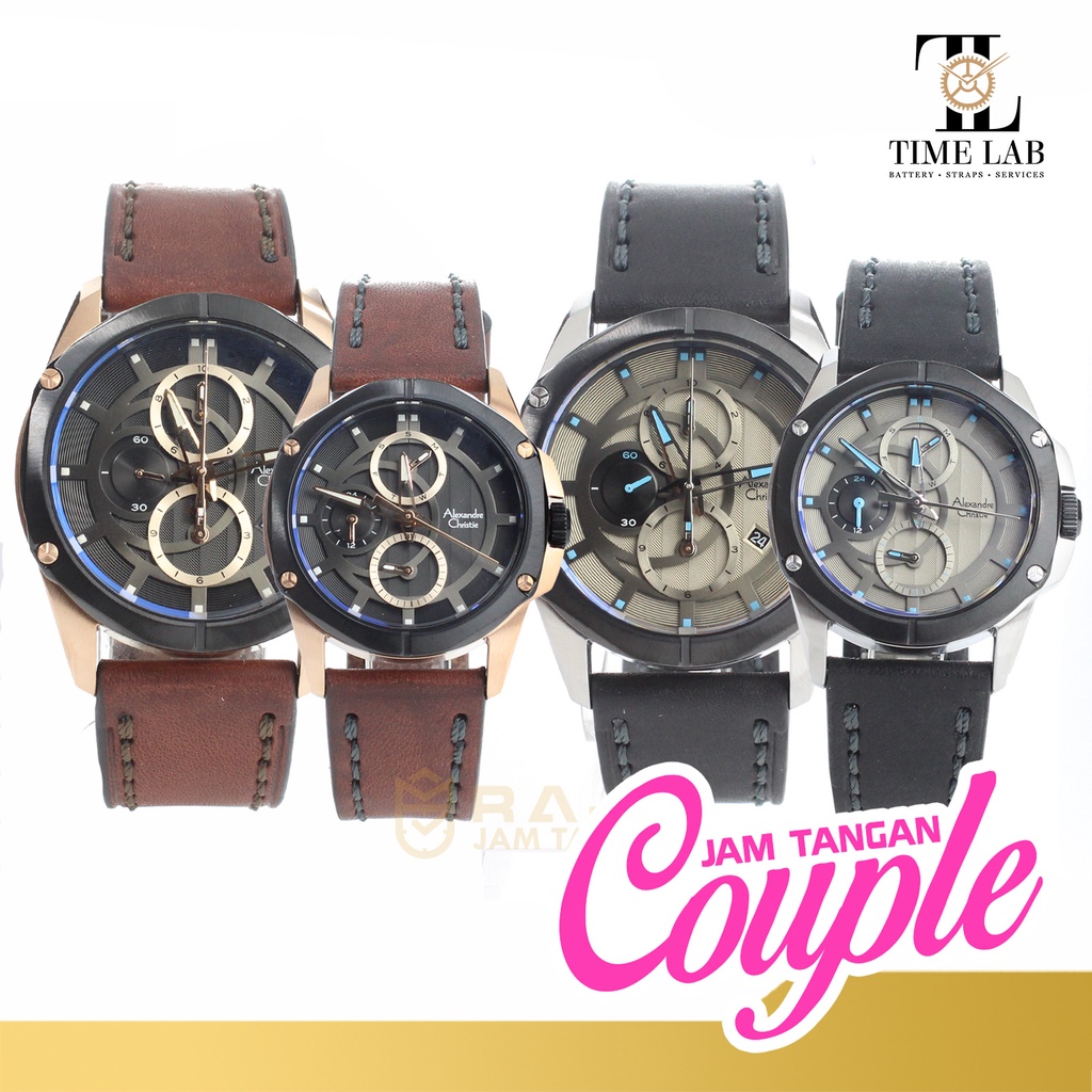 JAM TANGAN COUPLE ALEXANDRE CHRISTIE AC 6589 MC / AC6589MC / AC6589BF / AC 6589 BF ORIGINAL