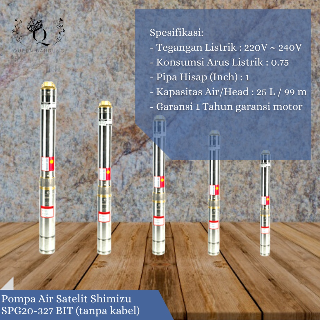 Pompa Air Satelit Shimizu SPG20-327 BIT