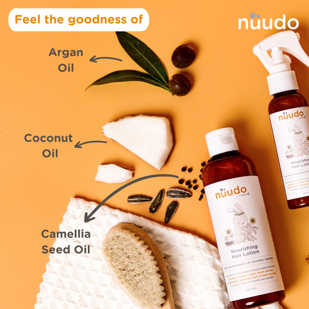 NUUDO Home Size Gentle Baby Head to Toe Wash / Bubbly Kids Body &amp; Face Wash / Conditioning Kids Shampoo / Daily Moisturizing Body Lotion / Nourishing Hair Lotion / 100ML / 225ML / 250ML / BANDUNG