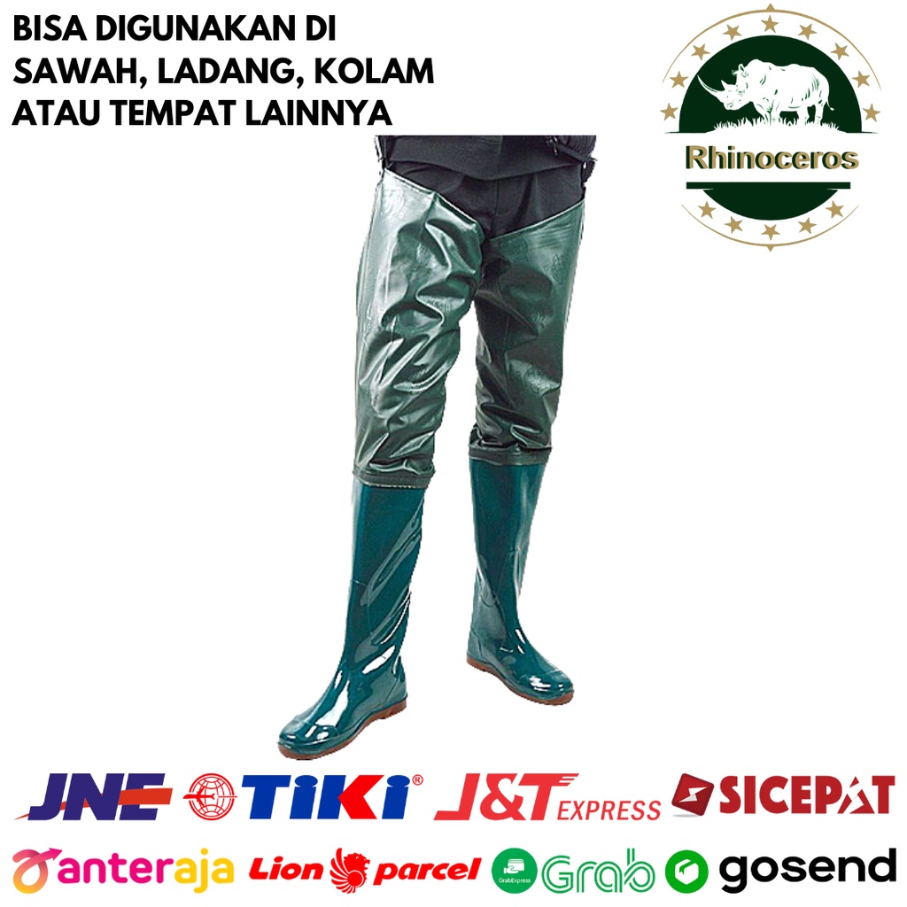 Sepatu Boots Pria Wanita Celana Sawah 75 CM Anti Air Sepatu Keong Elastis