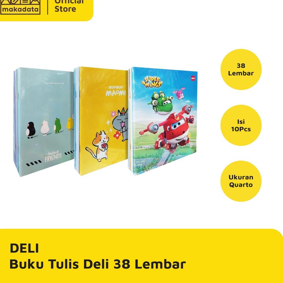 

(J3X1).. BUKU TULIS DELI / BANYAK MOTIF 38 LEMBAR (1 PACK) MURAH //Paling@murah