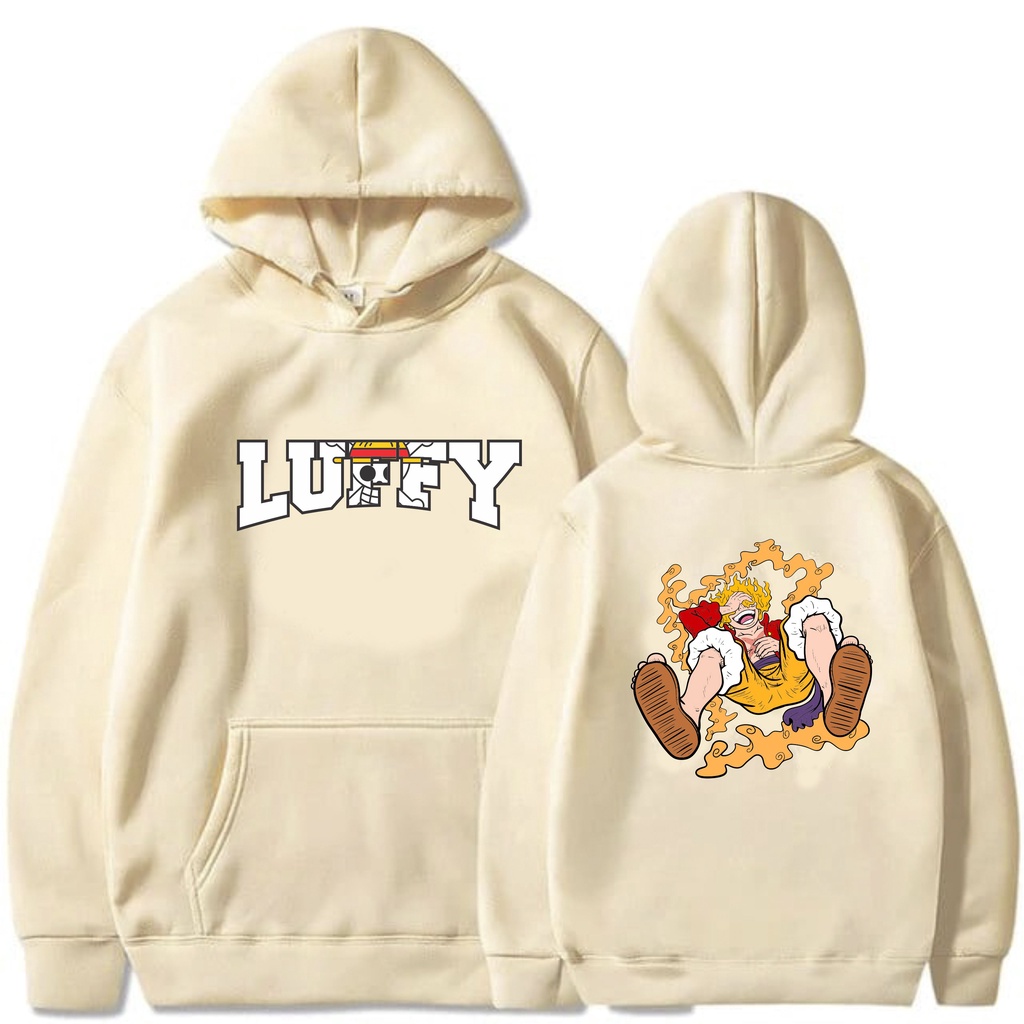 LUFFY Laugh Jumper Hoodie II LUFFY Laugh Sweater Hoodie II Sweter Oblong Topi SIZE M - XL ( Pria &amp; Wanita / Anak &amp; Dewasa )